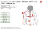 Куртка тренувальна тактична MIL-TEC Sturm TRAINING JACKET DARK CAMO 11446180 3XL Dark camo (2000980512645) - зображення 3