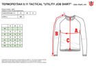 Реглан 5.11 Tactical Utility Job Shirt 72441-720 2XL Fire Navy (2000980538423) - изображение 5
