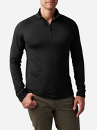 Тактический лонгслив 5.11 Tactical Stratos 1/4 Zip 72235-019 S Black (2000980534616) - изображение 1