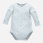 Боді дитяче Pinokio Hello Buttoned Longsleeve Bodysuit 50 см Blue (5901033291135) - зображення 1