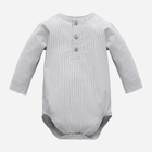 Боді для малюка Pinokio Charlie Longsleeve Polo Bodysuit 68-74 см Grey (5901033293481)