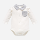 Body dla dzieci Pinokio Charlie Longsleeve Buttoned Bodysuit K 68-74 cm Ecru (5901033292835) - obraz 1