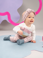 Пов'язка на голову дитяча Pinokio Romantic Headband 42-44 см Pink-Print (5901033288753) - зображення 4