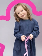 Сукня дитяча Pinokio Romantic Longsleeve Dress 68-74 см Jeans (5901033289163) - зображення 3