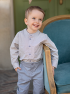 Дитяча сорочка для хлопчика Pinokio Charlie Shirt 68-74 см Сіра (5901033293542) - зображення 3