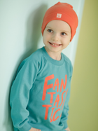 Bluza bez kaptura chłopięca Pinokio Orange Flip Sweatshirt 80 cm Turkusowa (5901033307164) - obraz 4
