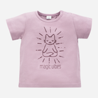 Koszulka dziecięca dla dziewczynki Pinokio Magic Vibes 122-124 cm Różowa (5901033297014) - obraz 1
