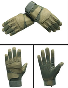 Перчатки защитные полнопалые на липучке FQ16S003 Оливковый L (16298) Kali - изображение 3