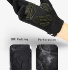 Тактические сенсорные перчатки полнопалые FQ103B147 на липучке Черный XL (16004) Kali - изображение 6