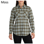 Женская тактическая фланелевая рубашка 5.11 HANNA FLANNEL 62391 Medium, Moss Plaid - изображение 1