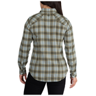 Женская тактическая фланелевая рубашка 5.11 HANNA FLANNEL 62391 Small, Moss Plaid - изображение 4