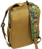 Городской рюкзак в стиле милитари Battlegrounds 30x43x19 см Зелёный 000221731 - изображение 4