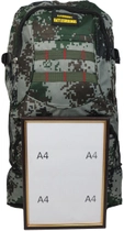 Рюкзак туристичний з можливістю збільшення Battlegrounds 50(64)x35x15 см Хакі 000221678 - зображення 7