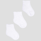 Набір дитячих шкарпеток Yoclub 3 шт SKL-0006G-0100 20-22 Білий (5901560882431) - зображення 1