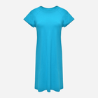 Koszula nocna DKaren Slip Flora M Turquoise (5902686594406) - obraz 1