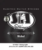 Струны для электрогитары SIT S71058 Light Power Wound Nickel 7-Strings (10-58)