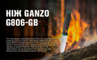 Нож Ganzo G806-GB зеленый с ножнами - изображение 3