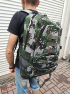 Рюкзак тактический армейский 65 л объем около 35 кг Пиксель (572CRKZC24) TIN66 - изображение 6