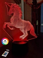 Ночник-светильник 3D "Единорог 3" 3DTOYSLAMP 25х15 см 000262307