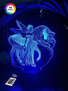 Ночник-светильник 3D "Эльф и Единорог" 23х18 см 3DTOYSLAMP (2000002622048)