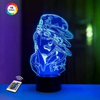 Ночник-светильник 3D "Джотаро Куджо 2" 3DTOYSLAMP 23х14 см 000262702