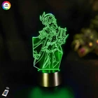 Ночник-светильник 3D GENSHIN IMPACT "Венти" 3DTOYSLAMP 26х12 см 000262027