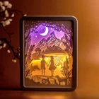 3D настільна картина-нічник "Друзі" 3DTOYSLAMP 21х16 см 000262793