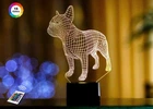 Нічник-світильник 3D "Французький бульдог" 25х16 см 3DTOYSLAMP (2000002620259)