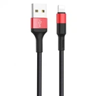 Кабель Hoco X26 USB to Lightning 1m черно-красный