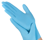 Нітрилові рукавички SafeTouch® Advanced Slim Blue без пудри Розмір M 100 шт - зображення 1