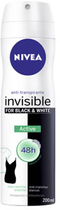 Antyperspirant Nivea Black & White Active 200 ml (4005900386588) - obraz 1