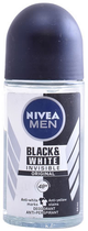 Антиперспірант Nivea Men Black And White Ivisible Original Roll-On 50 мл (4005900388674) - зображення 1