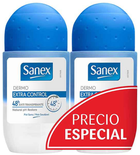 Dezodorant Sanex Dermo Extra Control 48h Roll On Duplo 2 x 50 ml (8718951464100) - obraz 1