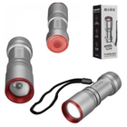 Фонарь ручной металлический 3W LED+COB светодиодный карманный фонарик на батарейках 3хААА S-link SL-F850