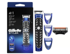 Maszynka do golenia dla mężczyzn Gillette Fusion5 ProGlide Styler z 1 wymiennym wkładem ProGlide Power + 3 nasadki do modelowania brody i wąsów (7702018273386) - obraz 1