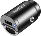 Ladowarka samochodowa AUKEY CC-A4 Dual Port USB-C 30W PD Car Charger - obraz 1