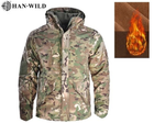 Тактическая куртка Han-Wild G8 с капюшоном на флисе размер L мультикам Осень-Зима - изображение 1