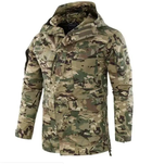 Тактическая куртка Han-Wild M65 с капюшоном размер L мультикам Осень-Весна - изображение 1