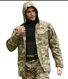 Тактична куртка Han-Wild M65 с капюшоном розмір XXL мультикам Осінь-Весна - зображення 9