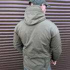 Мужская Демисезонная Куртка Soft Shell до - 5 °C олива / Верхняя одежда с регулируемыми манжетами размер 3XL - изображение 3
