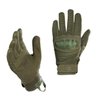 Перчатки с защитными вставками на косточках олива / Перчатки M-TAC Assault Tactical MK.5 размер S - изображение 1
