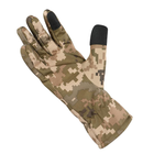 Защитные Перчатки с сенсорными нашивками / Рабочие Перчатки M-Tac Winter Soft Shell пиксель размер L - изображение 4