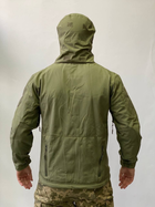 Армійська куртка SoftShell водонепроникна, тепла, колір олива, M - зображення 3