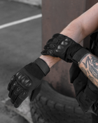 Полнопалые тактические велоперчатки мотоперчатки Eagle Tactical ET-12 Black Размер L - изображение 9