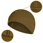 Флісова зимова шапка тактична Camotec Beanie 2.0 Himatec Pro Койот M - зображення 4