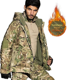 Мужская военная зимняя тактическая ветрозащитная куртка на флисе G8 HAN WILD - Multicam Размер M - изображение 5
