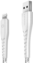Kabel Energea Nyloflex USB - Lightning Charge and Sync C89 MFI 1.5 m biały (6957879423727) - obraz 2