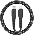 Кабель для зарядки Energea Nyloflex USB-C - Lightning C94 MFI 1.5 м Black (6957879423185) - зображення 1