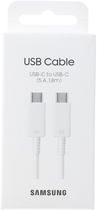 Kabel Samsung USB Type-C - USB Type-C 5A 1.8 m biały (8806094257533) - obraz 1