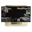 Нитриловые перчатки MediPlus, плотность 3.3 г. - черные BlackyPlus (100 шт) S (6-7) - изображение 2